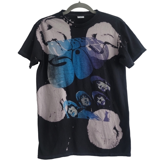 Junk Food Tees XS The Beatles Rubber Soul Short Sleeve Graphic Band Shirt 2021 - Picture 1 of 6